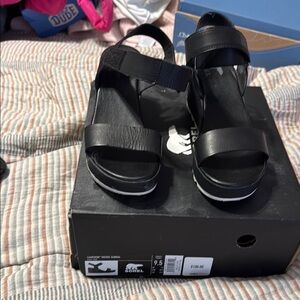 Sorel  Black Women's Sandals